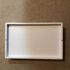 College Dorm White Wooden Bed Tray